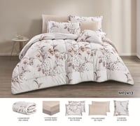 مفرش مزدوج صيفي مشجر 7قطع