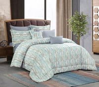 مفرش 3D مفرد ونص صيفي (٥ قطع)