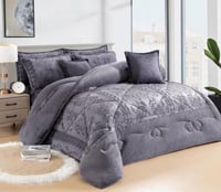 مفرش ديار مخمل فرو مزدوج-8قطع