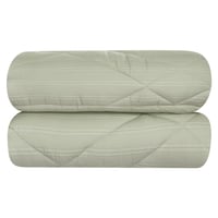 مفرش مفرد ونص صيفي - لون زيتي (٤ قطع)