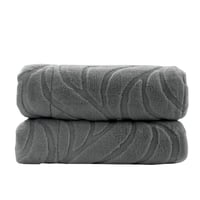 مفرش دفء شتوي مخمل مفرد ونص-4قطع لون رمادي