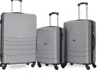 طقم حقائب سفر ضد الكسر مكون من 4 قطع ماركة اسودا