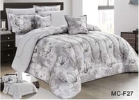 مفرش صيفي مزدوج مشجر-8قطع