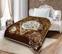 بطانية قولد مشجر مفرد ونص 4 كيلو غطائين