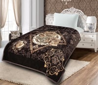 بطانية قولد مشجر مفرد ونص 4 كيلو غطائين