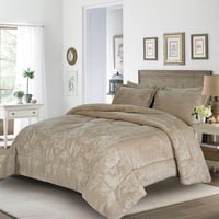 مفرش شتوي مفرد ونص 4 قطع - ريلاكس-لون بيج