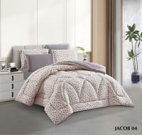 مفرش صيفي مشجر مزدوج - (٦ قطع)