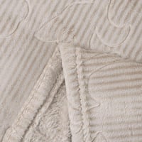 بطانية رود مخمل مفرد ونص-لون