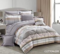 مفرش قطن مزدوج 8 قطع