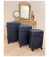 طقم حقائب سفر لون كحلي