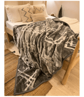 بطانية الخضيري مفرد ونص لون رمادي 3كيلو