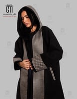 فروة نسائية نمط شانيل لون اسود