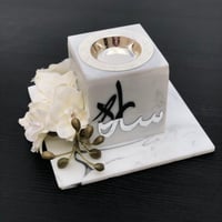 مبخرة رخام ماربل مع الورده