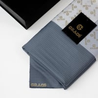 قماش ثوب شتوي رصاصي فاتح مقلم G-221