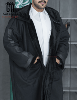 فروة رجالية اسود سجنتشر