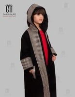 فروة أطفال نمط شانيل لون اسود