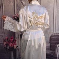 روب عروس أطراف دانتال نقش