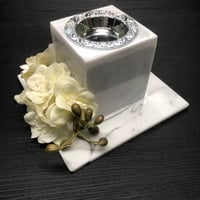 مبخرة رخام ماربل مع الورده