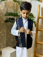 سديري أطفال كتان طويق لون اسود