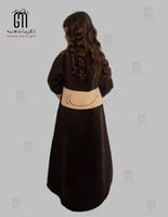 فروة أطفال جوخ بني محروق موديل بشت