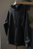 هودي شتوي ببطانة من الفرو الناعم لون اسود