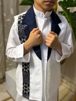 سديري أطفال كتان طويق لون سكري