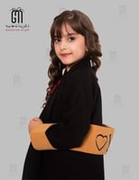 فروة أطفال جوخ اسود موديل بشت