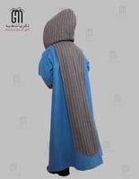 فروة أطفال جوخ سماوي موديل برستيج