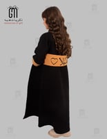 فروة أطفال جوخ اسود موديل بشت