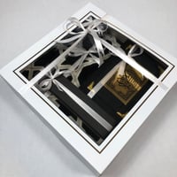 بوكس سجاد صلاه رجالي اسود نقش ذهبي