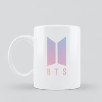 كوب سيراميك | مقاس 11 اونصه | شعار بتس BTS