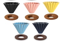 قمع الترشيح V60 مطابق لـ اوريقامي مع قاعدة - مقاس...