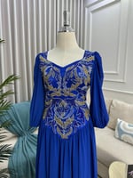 فستان سهره الخامه جورجيت +تطريز يدوي راقي المقاسات...