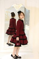 فستان بناتي يتكون من 3قطع فستان +شنتا+ شباصه/مدة ا...