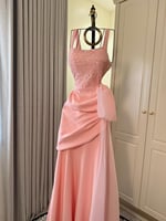 فستان سهره الخامه:باربي بتطريز شك يدوي على الصدر ا...