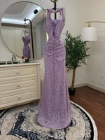 فستان سهره الخامه / دانتيل سهره بتطريز خرز على ترت...