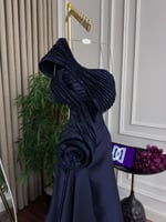 فستان سهره ميكادو كلفه تطريز المقاسات بالرقم 1-2-3...