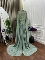 جلابيه سهره خامه باربي وشيفون تطريزيدوي الأصلي الم...