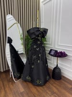 فستان سهره ميكادو كلفه تطريز موردة المقاسات بالرقم...