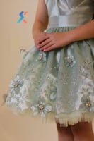 فستان بناتي قطعتين فستان +طاقيه /مدة الطلب أسبوعين