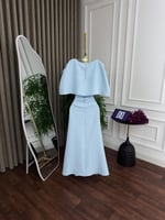 فستان ناعم باربي تطريز المقاسات بالرقم 1-2-3-4-5-6...