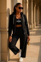 طقم جاكار فندي مستورد بتفاصيل مطبوعة ومحبوكة/مدة ا...