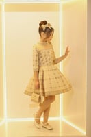 فستان بناتي تركي. يتكون من 3قطع _فستان +شباصه+شنتا...