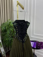 فستان سهره جازار الصدر باربي تطريز يدوي المقاسات ب...