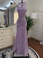 فستان سهره الخامه / دانتيل سهره بتطريز خرز على ترت...