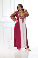 جلابيه عسيرى الخامه كريب رويال. ... المقاسات ( مدي...