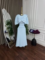 فستان ناعم باربي تطريز المقاسات بالرقم 1-2-3-4-5-6...