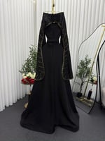 فستان انييييق اسود باربي مع تطريز من واحد لين سته...