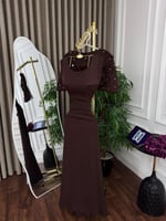 فستان ناعم باربي تطريز المقاسات بالرقم 1-2-3-4-5-6...