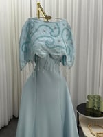 فستان سهره خامة:باربي & تطريز يدوي * ⁠قطعتين المقا...